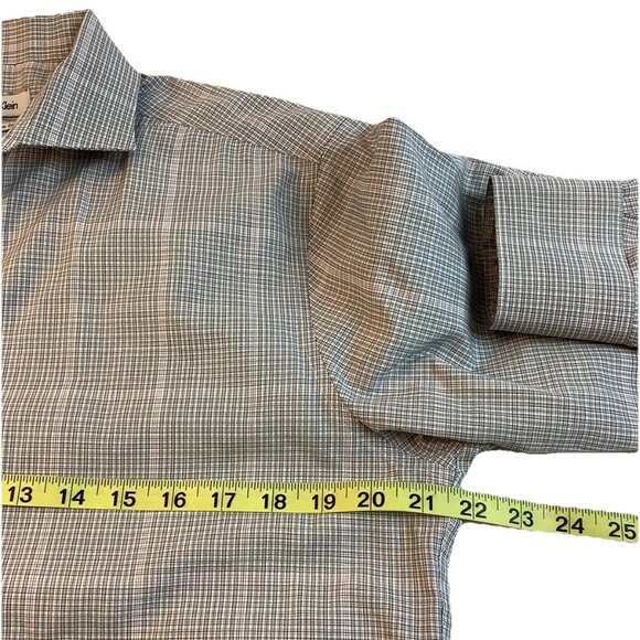 Calvin Klein Long Sleeve Button Up Slim Fit Shirt Mens Size 16-34/35 Cotton - Picture 6 of 7